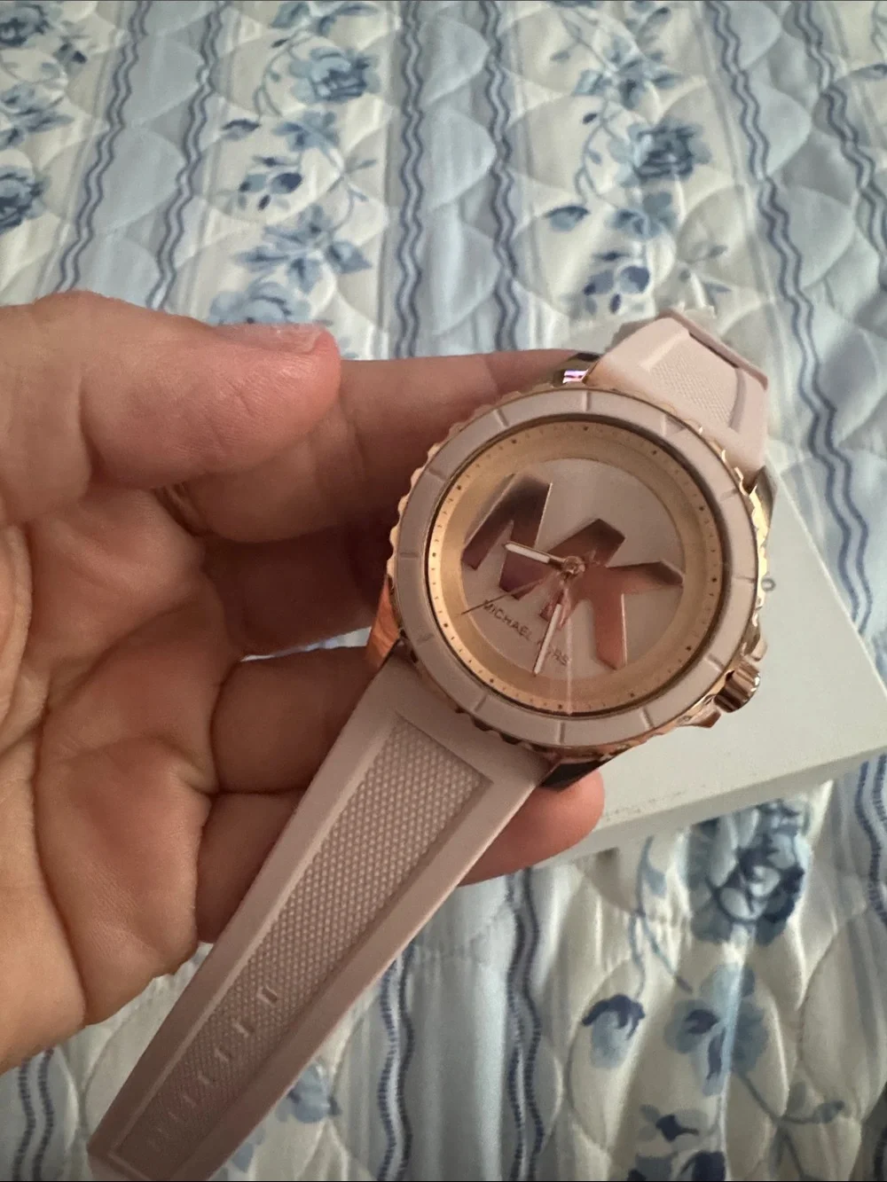 Michael Kors Pink Silicone Watch – New with Tags & Box